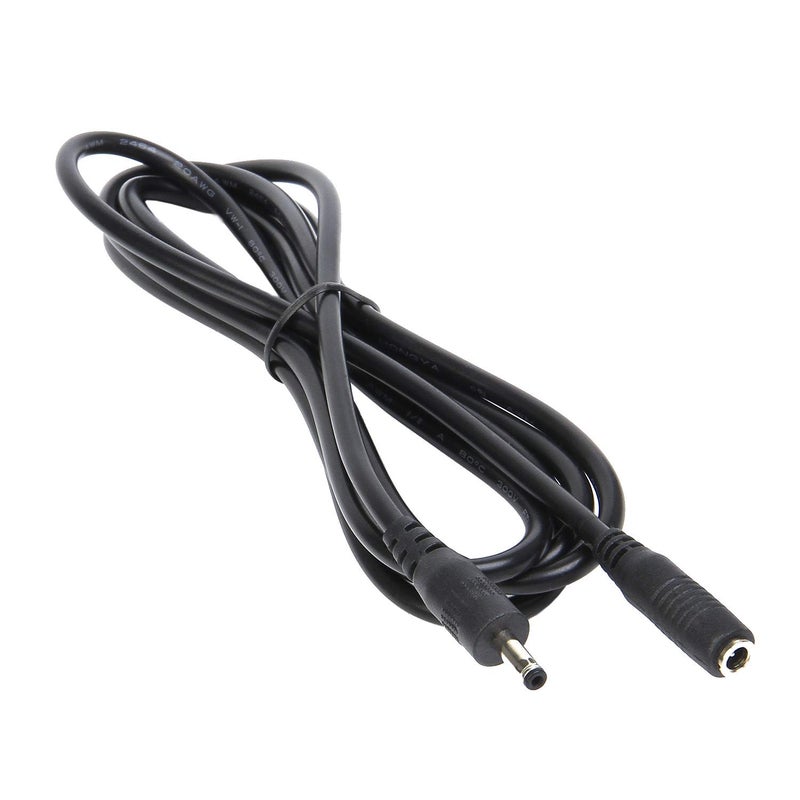 COOLM 3.5mm Power Extension Cable, Universal 5ft DC 5 Volt 3.5mm x 1.35mm Power Adapter Extension Cord, Extend Additional 5ft Length 1.5M for DC 5V Power Adapter Wall Charger 3.5x1.35mm DC Plug - Image 2